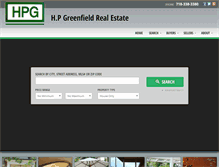 Tablet Screenshot of hpgreenfield.com